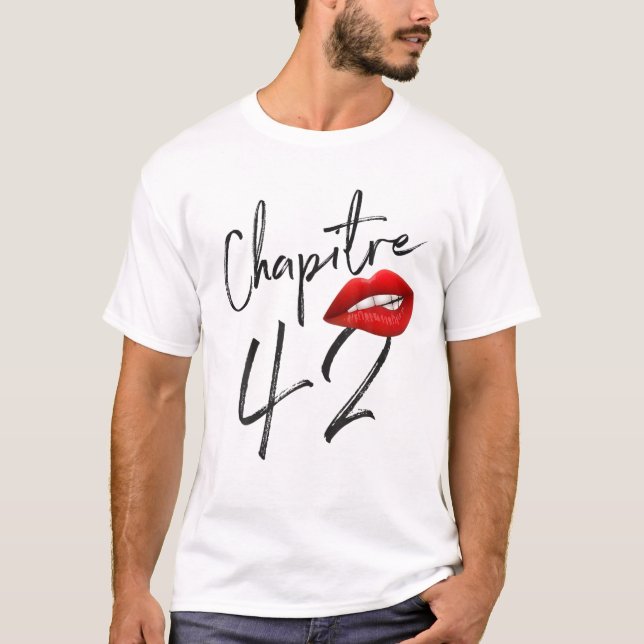 Chapitre 42 Ans Joyeux Anniversaire Nées En 1980 L T-Shirt (Front)