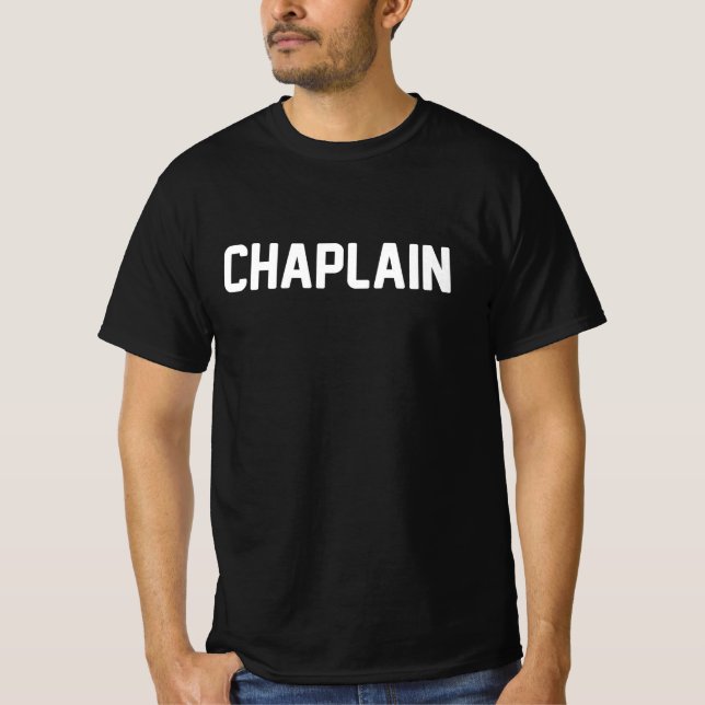 Chaplain Black T-shirt (Front)