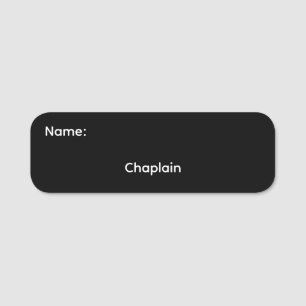 Chaplain Classic Name Tag Magnetic