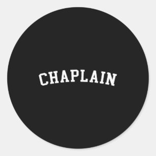 Chaplain classic round sticker