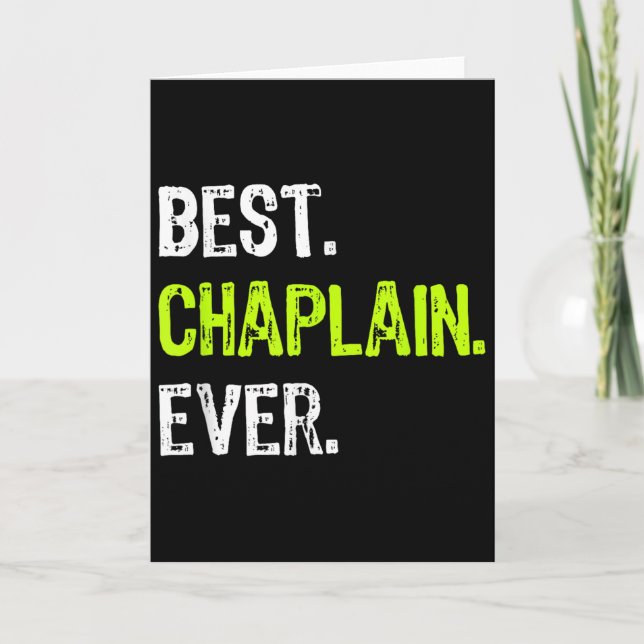 Chaplain Ever  Card (Front)