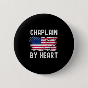 Chaplain Usa Flag Profession Retro Job Title 6 Cm Round Badge