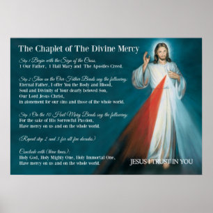 Chaplet of Divine Mercy Prayer Poster