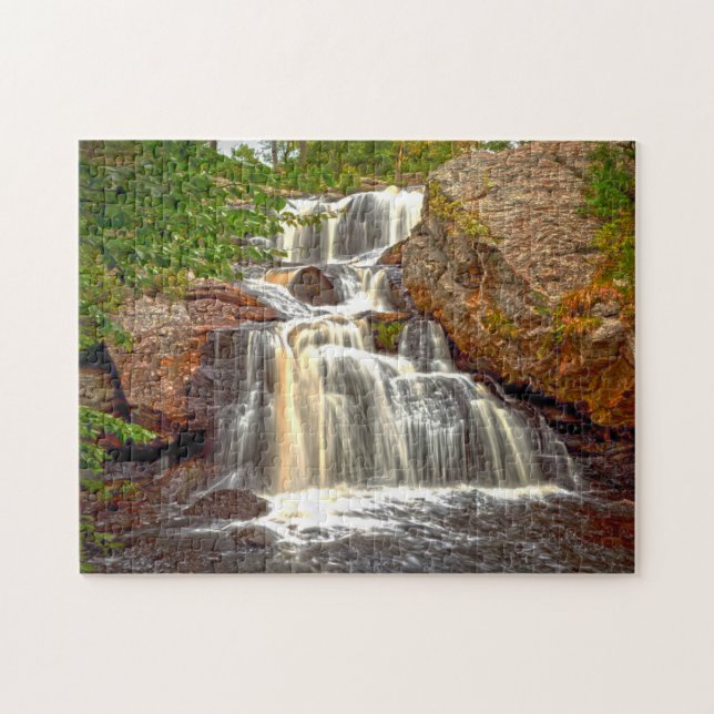 Chapman Water Falls  Connecticut. Jigsaw Puzzle (Horizontal)