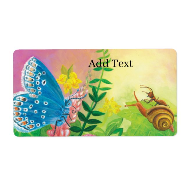 Chapman's Blue Butterfly & Ant & Snail Custom (Front)