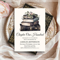 Chapter 100 | Book Theme 100th Birthday Invitation