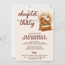 Chapter 30 Fall Pumpkin Bookish 30th Birthday
