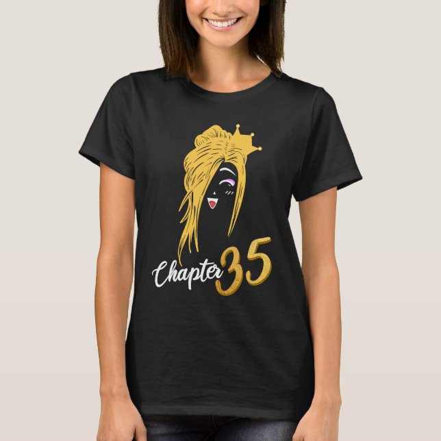 Chapter 35 Birthday Blondie Blonde Hair Crown Wome T-Shirt (Front)