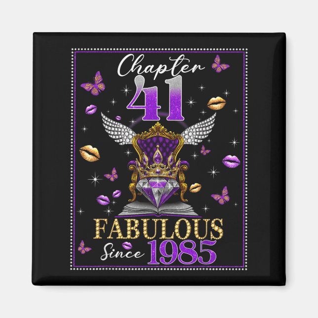 Chapter 41 Fabulous Since 1985 41st Birthday Women Magnet (Front)