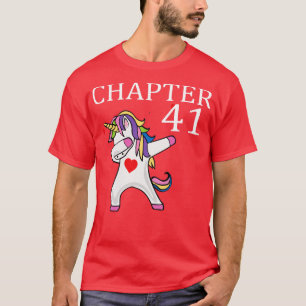 chapter 41 unicorn dabbing happy birthday 41 old y T-Shirt