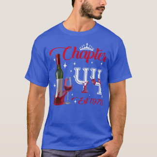 Chapter 44 YO Est 1978 44th Birthday Red Wine Bott T-Shirt
