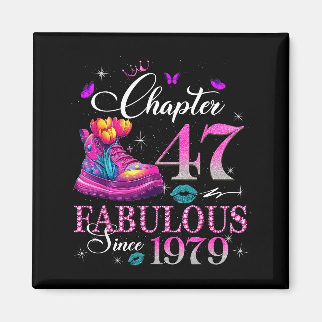 Chapter 47 Fabulous Since 1979 47th Birthday Women Magnet (Front)