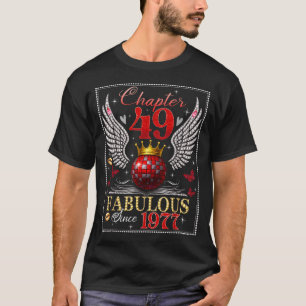 Chapter 49 Fabulous Est. 1977 Disco Ball 49th Birt T-Shirt