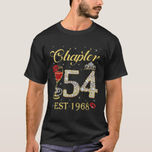 Chapter 54 Est 1968 54th Birthday For Women Ladie T-Shirt