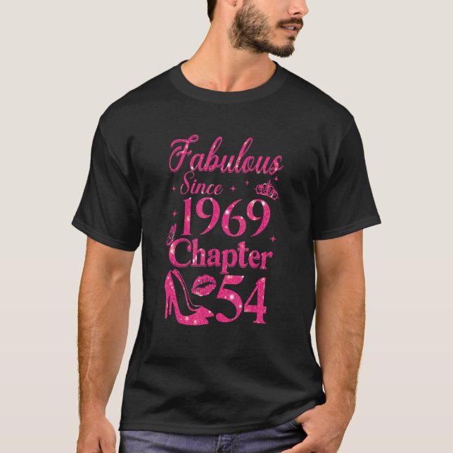 Chapter 54 Fabulous Since 1969 54th Birthday T-Shirt (Front)