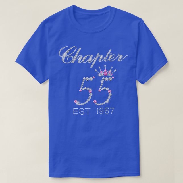 Chapter 55 EST 1967 55Th Birthday Tee Gift For Wom (Design Front)