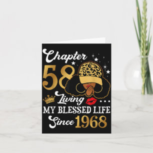 Chapter 58 Living My Blessed Life Since 1968 Afro  Card