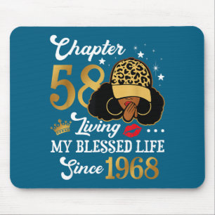 Chapter 58 Living My Blessed Life Since 1968 Afro  Mouse Mat