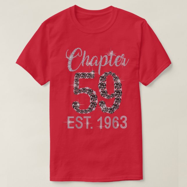 Chapter 59 EST 1963 59Th Birthday Tee Gift For Wom (Design Front)