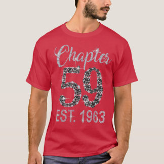 Chapter 59 EST 1963 59Th Birthday Tee Gift For Wom