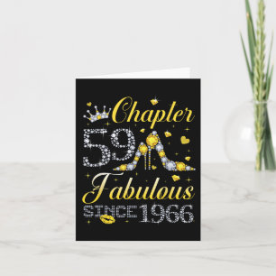 Chapter 59 Fabulous Since 1966 59th Birthday Girl  Card