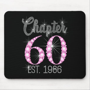 Chapter 60 Est 1966 Happy 60th Birthday Gift  Mouse Mat