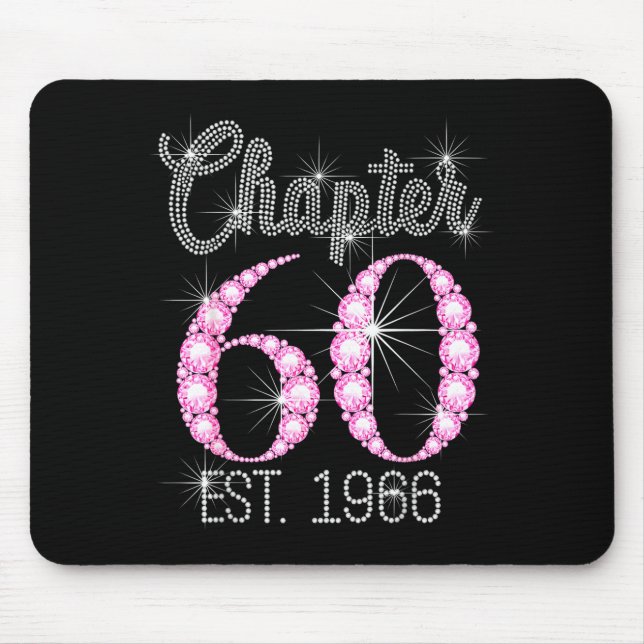 Chapter 60 Est 1966 Happy 60th Birthday Gift  Mouse Mat (Front)