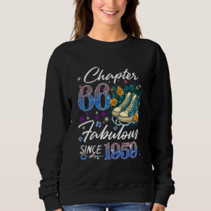 Chapter 66 Fabulous EST 1959 66th Floral Birthday Sweatshirt