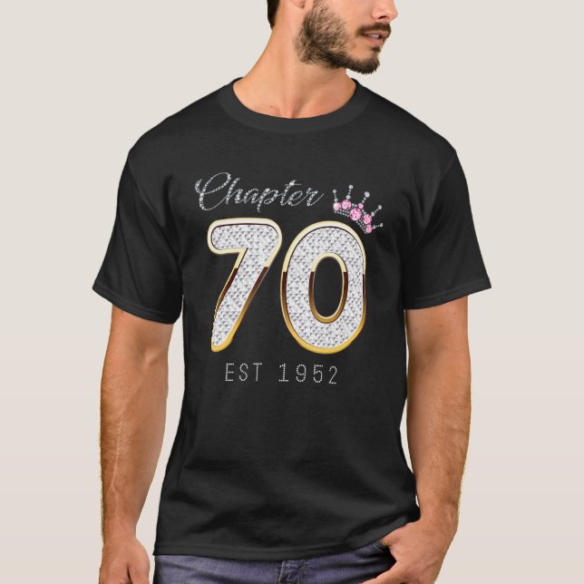 Chapter 70 Est 1952 70th Birthday Tee  For Womens (Front)