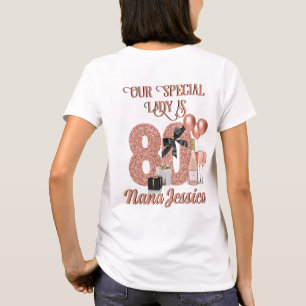 Chapter 80 Elegant Rose Gold 80th Birthday T-Shirt
