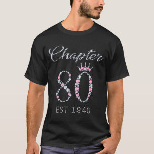 Chapter 80 Est 1946 80th Birthday Tee Gift For Wom