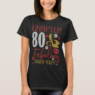 Chapter 80 Fabulous Since 1943 80th Birthday Cute  T-Shirt