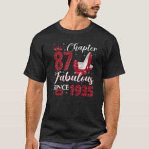 Chapter 87 Fabulous Since 1935 87th Birthday For T-Shirt