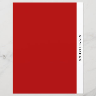 Chapter Divider   Appetizer   Red Black & White