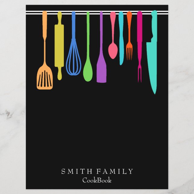 Chapter Divider Pages for Recipe Binders (Front)