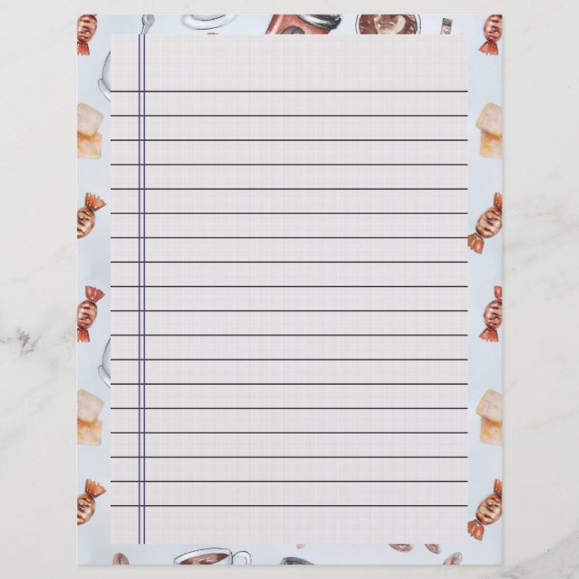 Chapter Divider Pages for Recipe Binders (Front)