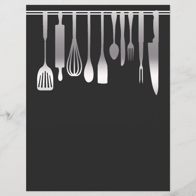 Chapter Divider Pages for Recipe Binders (Front)