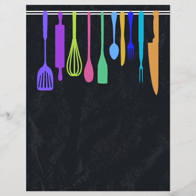 Chapter Divider Pages for Recipe Binders (Front)