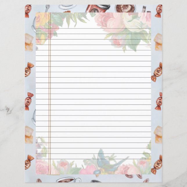 Chapter Divider Pages for Recipe Binders (Front)