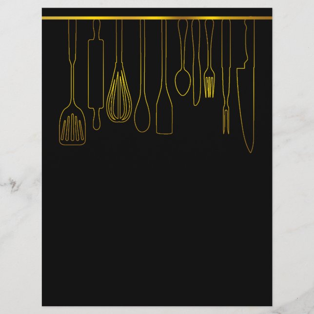 Chapter Divider Pages for Recipe Binders (Front)