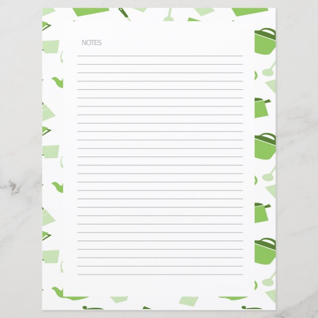 Chapter Divider Pages for Recipe Binders (Front)