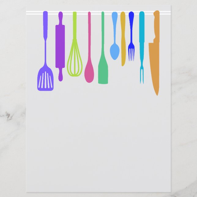 Chapter Divider Pages for Recipe Binders (Front)