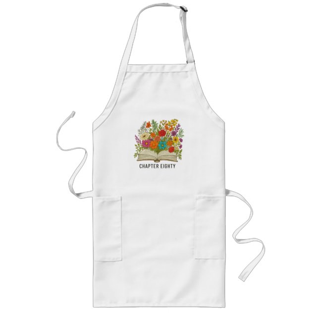 Chapter Eighty 80th Birthday Long Apron (Front)