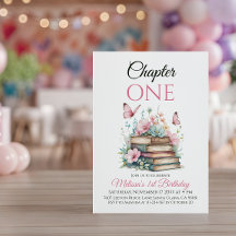 Chapter One 1st Girl Storybook Book First Birthday
