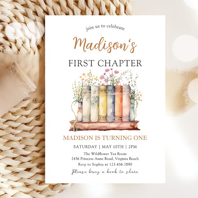 Chapter One Storybook Birthday Invitation (Creator Uploaded)