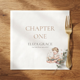 Chapter One Storybook First Birthday Personalised Napkin