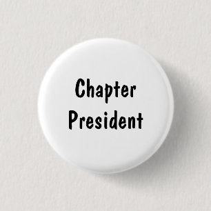 Chapter President 3 Cm Round Badge