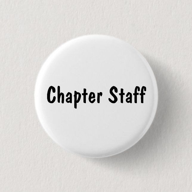 Chapter Staff 3 Cm Round Badge (Front)