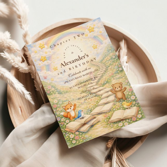 Chapter Two Turning Pages Birthday Invitation (Creator Uploaded)