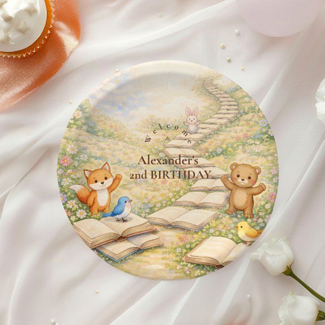 Chapter Two Turning Pages Birthday Paper Plate (Creator Uploaded)